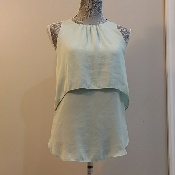 LOFT Tops - Ann Taylor LOFT Mint Green Flowy Tank